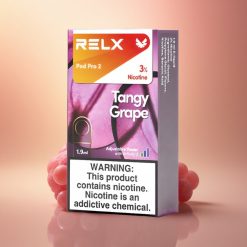Relx Pod Pro 2 Vape Device Hapu Viinamarjaline 30mg/ml nikotiini, 1.9ml mahutavusega, 3 pinge reguleerimisega