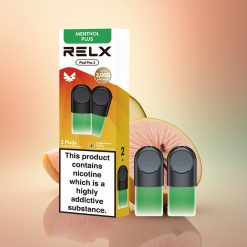 Relx Pod Pro 2 Vape Device Münt-Mentool Pluss 18mg/ml nikotiini, 1.9ml mahutavusega, 3 pinge reguleerimisega