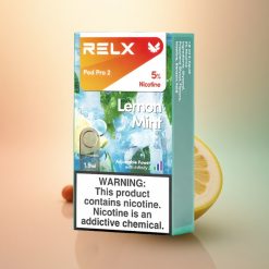 Relx Pod Pro 2 Vape Device Sidruni-mündi 50mg/ml nikotiini, 1.9ml, 3 korrigeeritavat võimsust