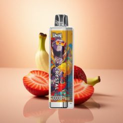 Uwin Crystal 10000 Puffs Maasika-Banaani RGB 650mAh 18ml Nikotiin