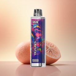 Uwin Crystal 10000 Puffs Vanalille Jää: 18ml Vedelik, 650mAh Akuga RGB