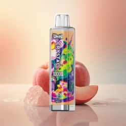 Uwin Crystal 10000 Puffs Virsikujää RGB 5% nikotiini 650mAh