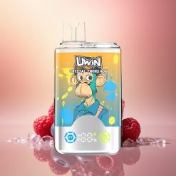 Uwin Crystal Twins 40000 Puffs Mustika Maasikas Vaarikas Jää 850mAh Kahesuunalise Maitesüsteemiga