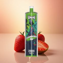 Uwin Shisha Hookah Crystal 20000 Puffs Maasika-Kiivi Mesh-mähis 650mAh